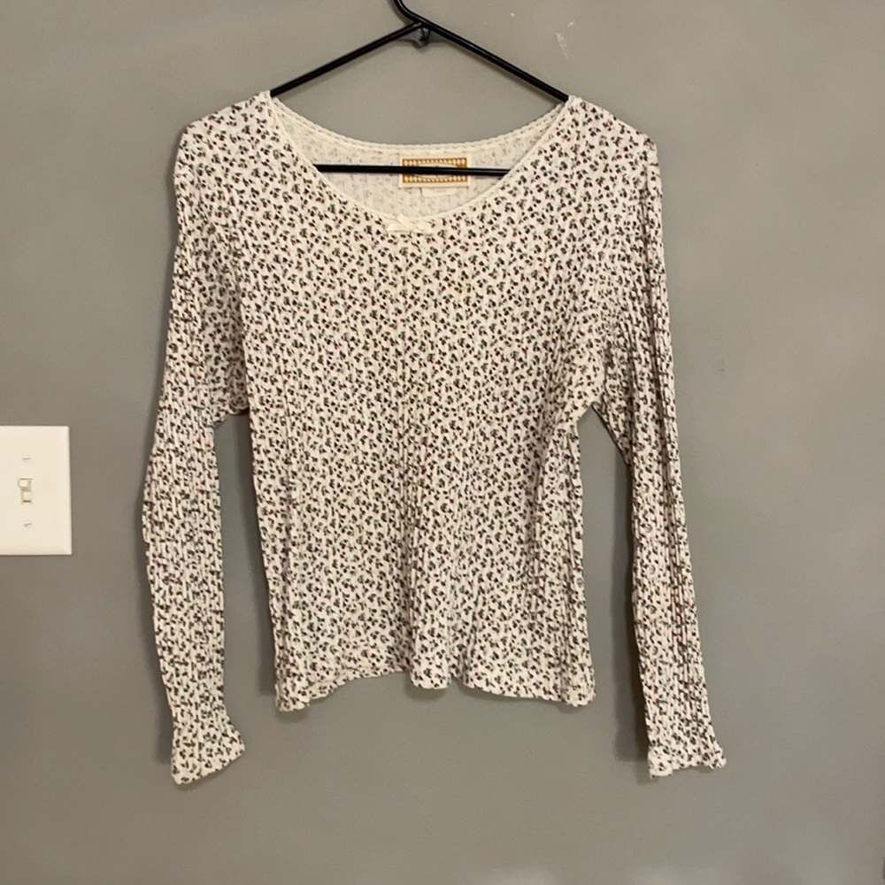 floral long sleeve top